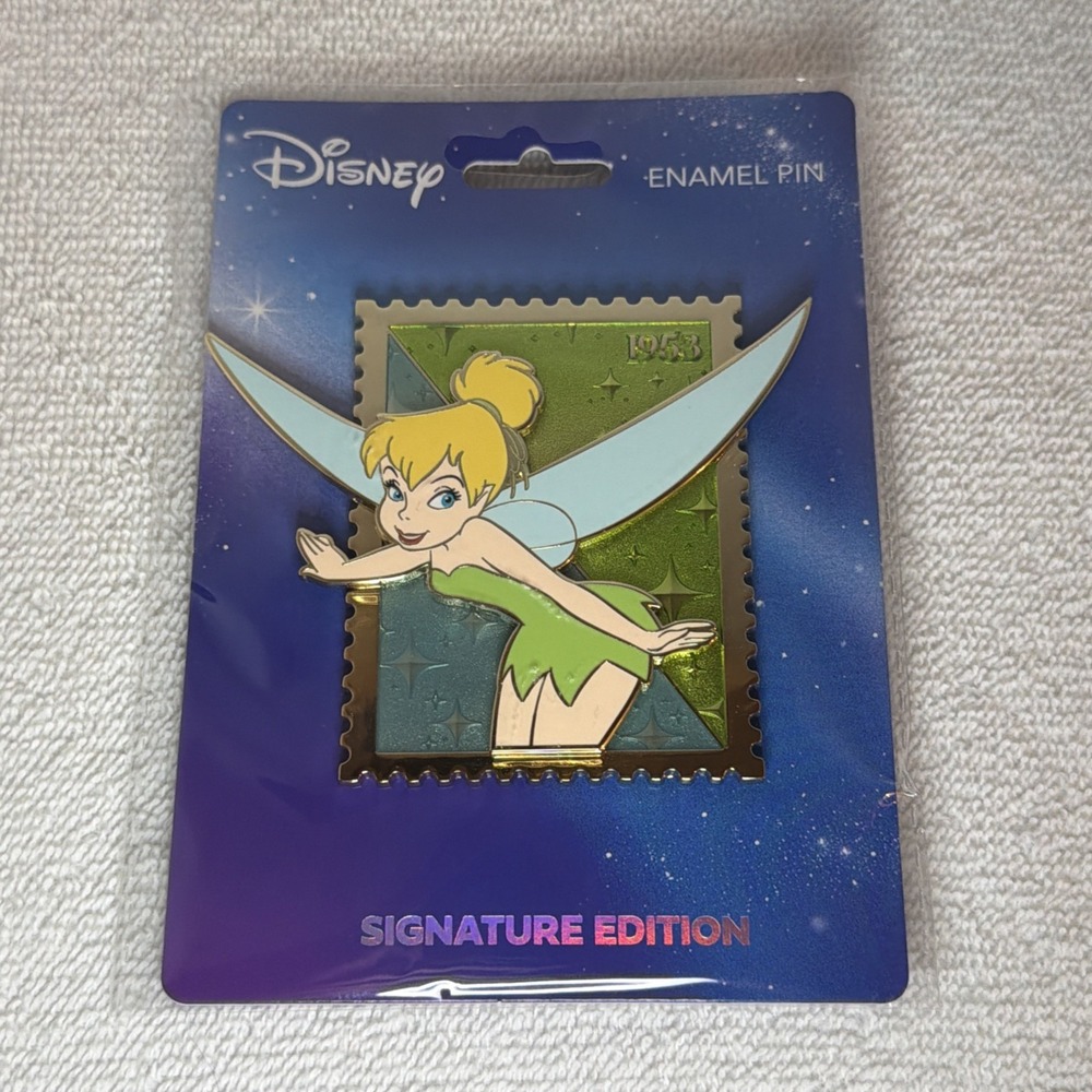 Disney Royal Stamp Tinker Bell Collectible Pin LE400 PALM IN HAND
